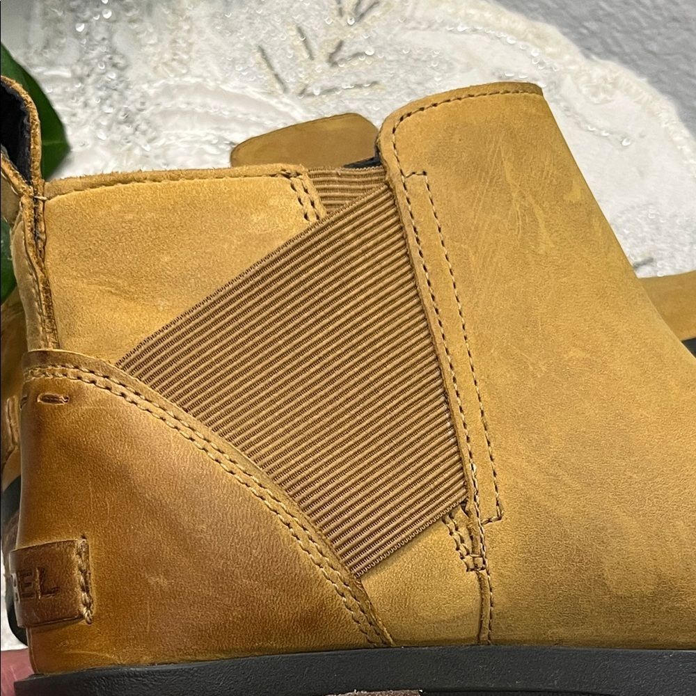 🎉HP🎉 Sorel Brown Leather Ankle Booties (Size 7) - Picture 13 of 16